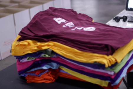 Photo of shirt number printing